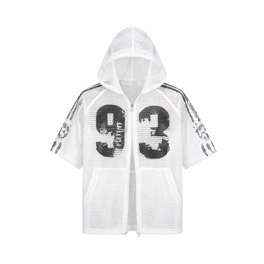 Mesh Veil Zip-Up